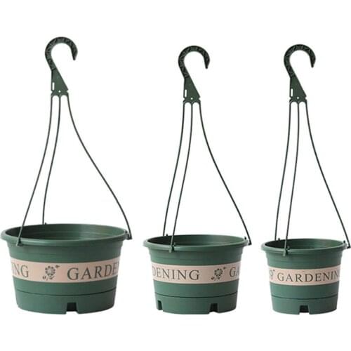 Flower Pots Chain Baskets Outdoor&indoor For Outdoor Indoor Plants Durable Decoration Round Hanging Fences