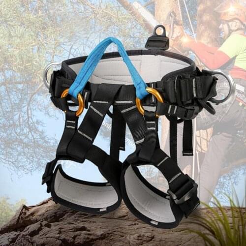 Outdoor Tree Climbing Work Safety Belt Garden Art Clip Rescue Protector Harnes
