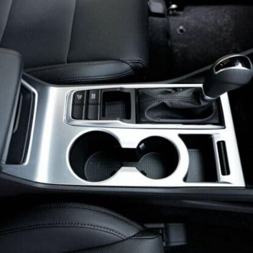 FOR 2015 2016 TUCSON INNER CHROME SHIFT GEAR PANEL TRIM FRAME COVER GARNISH CUP DRINK HOLDER BEZEL STYLING MOLDING