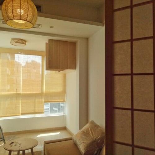 Bamboo curtain, partition, balcony, living room, tea room, sun shading, sun shading window roller blinds for indoor decoration