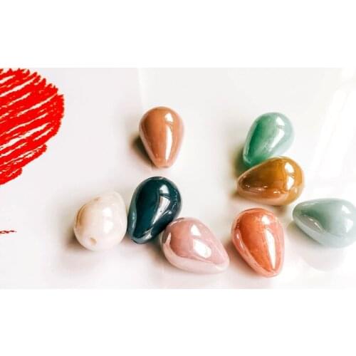 ZEROUP Multicolors Watedrop Beads Bracelet Eardrop Pendant Accessories Necklace Charms Jewelry Components Diy Material 20pcs