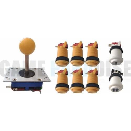 Zippy Joystick With long Shaft and 8 Pcs American style Push Buttons For Arcade DIY kit Multicade MAME Jamma Game