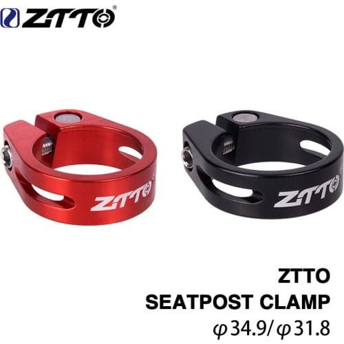 ZTTO Bicycle Seatpost Clamp Aluminium Alloy 31.8/34.9mm CNC Bicycle Seatpost Clamp Bike Seat Post Tube Clip Bicycle Parts