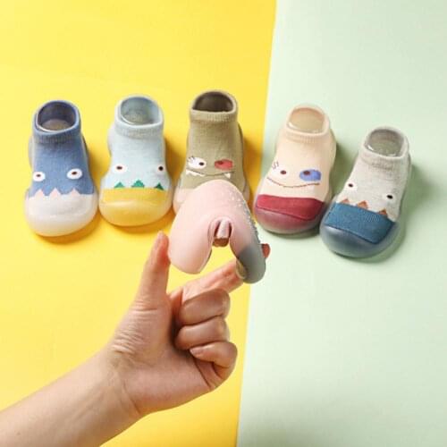 1Pair First-walking Shoes Elastic Shoe Surface Anti-slip Customized Baby Particle Design Sneaker Comfortable Wear First Walker