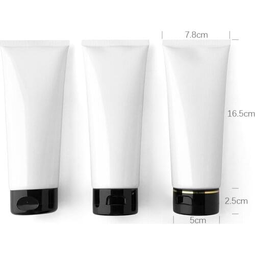 200g Empty white plastic soft tube for cosmetics packaging,sample container bottles ,cream cosmetic container, hotel bottles