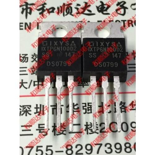 5PCS/ IXTP6N100D2 TO-220 1000V,6A, TO220