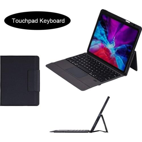 Wireless Bluetooth Touchpad Tablet Keyboard Leather Case For ipad Pro 10.5/Air 3 10.5/7th 10.2 With Pen Slot Tablet Keyboard