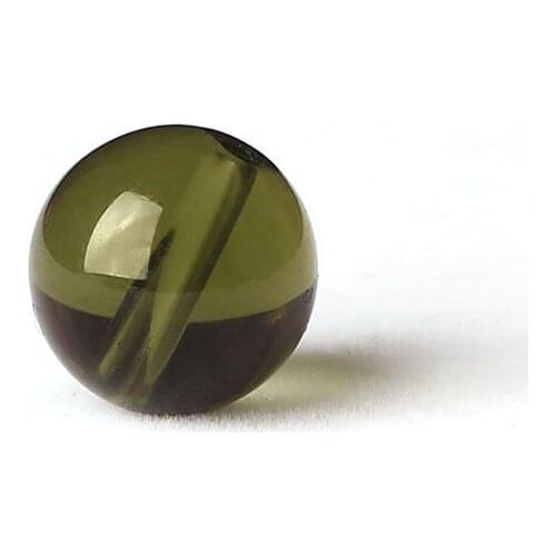 Natural Crystal Loose Beads Czech Moldavite Round Bead 9.5-10.5mm TSB0205