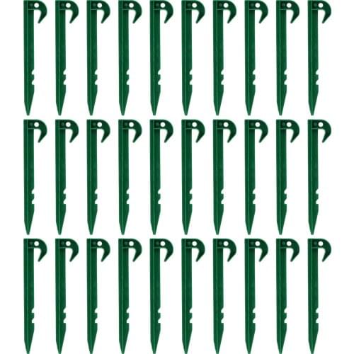30pcs Creative Garden Nails Super Light And Hard Plastic Garden Nails Delicate Garden Stakes Practical Ground Pegs Garden Tool