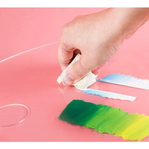 Square Acrylic Transparent Paint Palette Watercolor Makeup Oil Painting Supplies