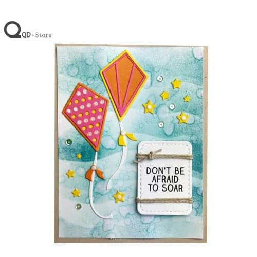 Scrapbook Metal Cutting Dies Childrens Educational Version Kite DIY Card Make Mold Model Craft Decoration Wholesale New Die