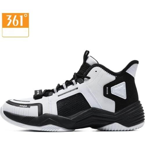 361 Degree men sneakers basketball shoes walking sneakers new cushion mens sports shoe Basket high top black