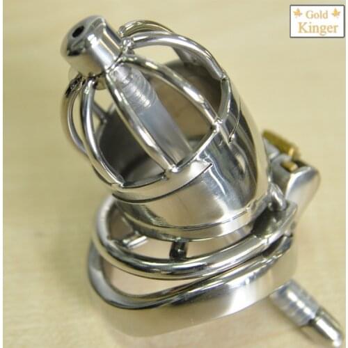 Stainless Steel Male Chastity Device With Silicone Urethral Sounds Catheter Spike Ring BDSM Sex Toys For Men Chastity Belt A277
