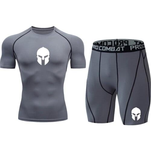 Mens Tracksuit Gym Fitness Compression Sports Suit Clothes Running Jogging Suit Mens Gym Thermal Underwear Sports Suits Brand