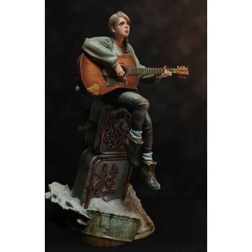 Resin Figure Kit Guitar girl Garage Kit Unpainted Garage Resin Model Kit