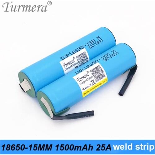 Original battery 18650 15M inr18650-15MM 1500mah 25A for screwdriver battery and shura shurik for Turmera a15