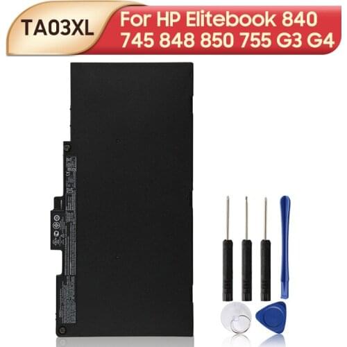 Original Replacement Laptop Battery TA03XL HSTNN-DB7O For HP Elitebook 840 745 848 850 755 G3 G4 ZBook 15u G3 G4 mt42 mt43 51Wh