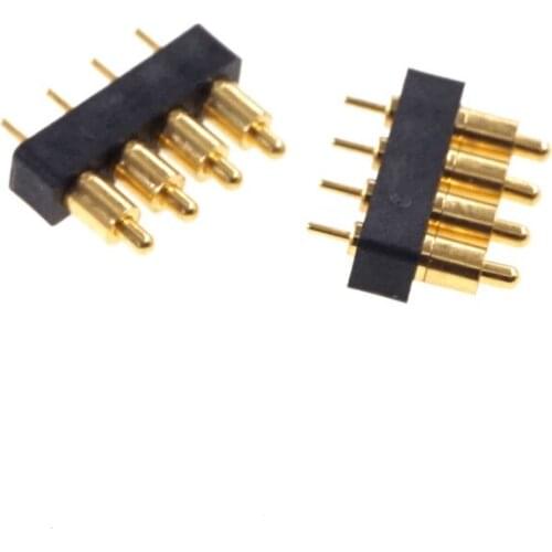 5 Pcs Spring Loaded Pogo Pin 4 Position For HP45 Printer Cartridge HP78 Module Single Row Through Hole