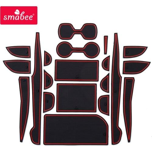 Smabee Anti-Slip Gate Slot Mat For TOYOTA CAMRY 2018 2019 2020 XV70 70 Interior Accessories 20pcs Cup Holders Non-slip mats