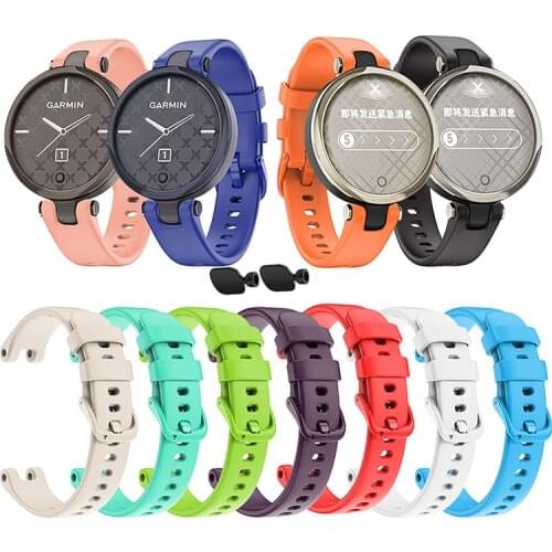 Silicone Band Strap for Garmin Lily Smart Watch Bracelet Watchband Replacement Wrist Strap for Garmin Lily Smart watch QBMY