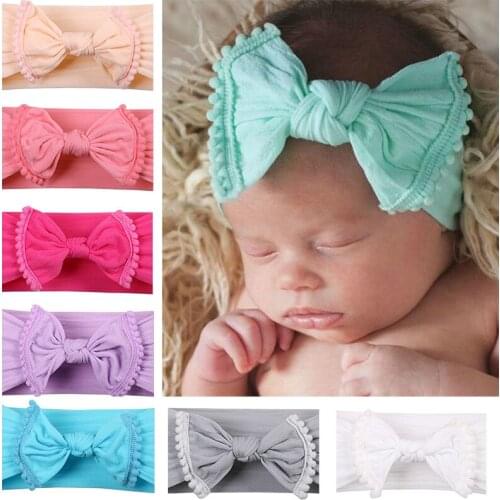 Brand New Newborn Toddler Girls Head Wrap Rabbit Big Bow Knot Turban Headband Hair Accessories Baby Gifts Photography Props