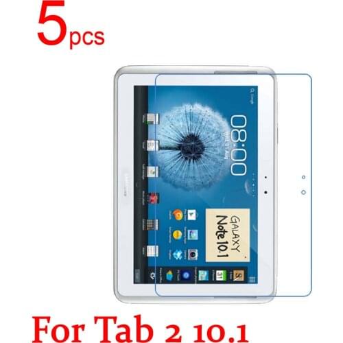 5pcs Clear/Matte/Nano LCD Tablet Screen Protectors Cover for Samsung TAB 2 3 10.1 Note P5100 P5110 N8000 P5200 P5210 Film+Cloth