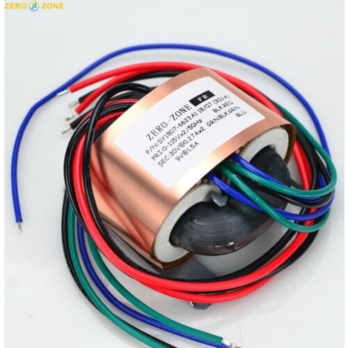 ZEROZONE 30VA HIFI copper R-core transformer Output 30V-0-30V 0-9V for PRT-09A L8-7