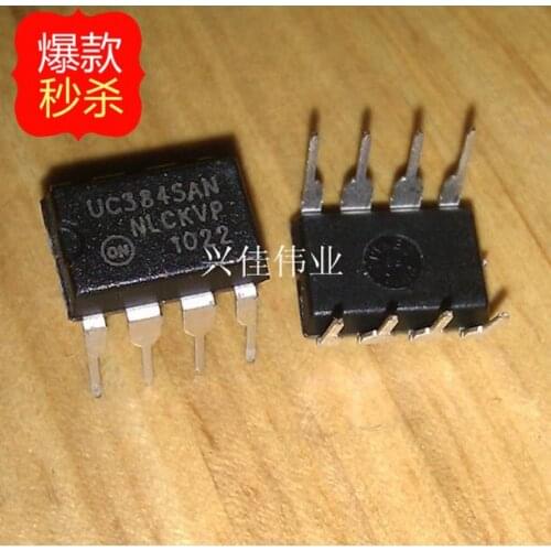 10PCS New UC3845 UC3845AN DIP-8 high-performance current-mode pulse width modulator