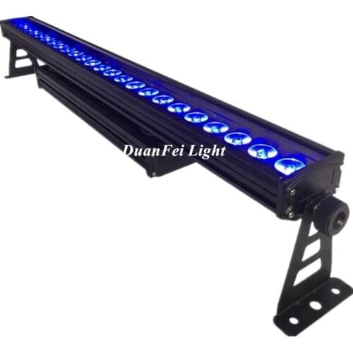 12lot 24x15w RGBWA 5In1 Led Bar IP65 Wall Wash Light DMX512 Washer /Flood Light DJ /Bar /Party /Show /Stage Light