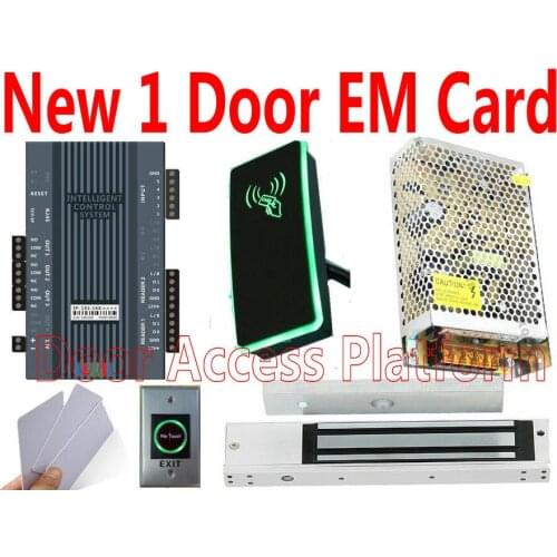 2020 Newest 1 door access controller panel box with Web interface IP Control+1 pcs EM ID Card reader+Magnetic lock+IRExit button