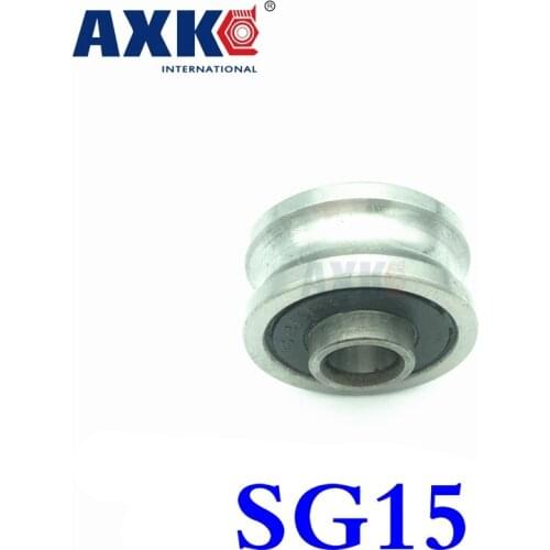 2021 Rolamentos Axk Free Shipping 10pcs Sg15 Sg5rs 5*17*8 Mm Track Guide Roller Bearing V17 (precision Double Row Balls) Abec-5