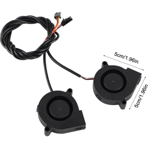 YYDS 3D Printer Cooling Case Fan Prusa i3 MK3 Hydraulic Cooler Case 2pin Ball/sleeve Bearing Brushless Fan 5V 1.97X1.97in