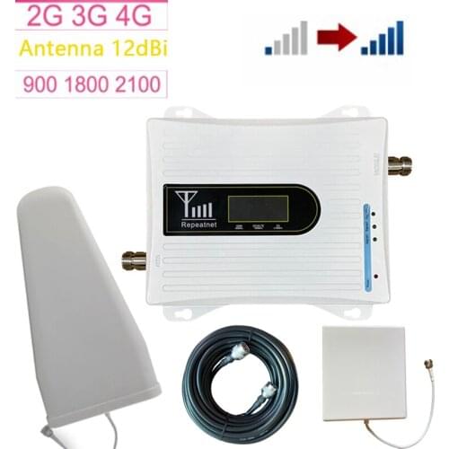 4g amplificador de sinal 4g impulsionador para telefones celulares amplificador 2g 3g 4g gsm repetidor de sinalg 900/1800/2100