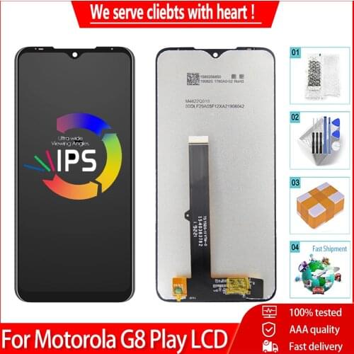 6.2" Original Quality For Motorola Moto G8 Play XT2015 XT2015-2 LCD Display Touch Screen Digitizer Assembly Replacement Parts