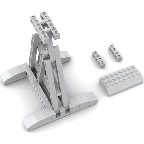 69Pcs DIY Building Blocks Bracket Replaceable Display Holder Compatible With 75302 (With Push Rod) For Children Educational Toys