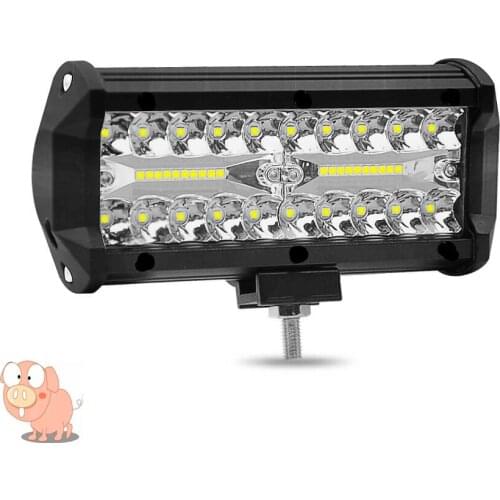7 inch 120w LED light bar 12v24v off-road running light LED work light