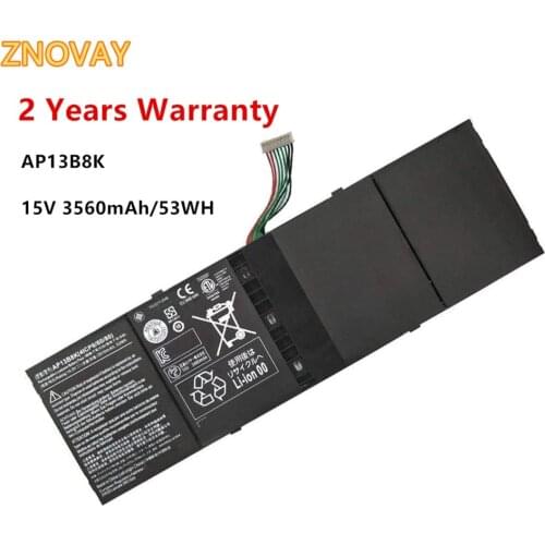 Laptop Battery AP13B8K for Acer Aspire V5 Series V5-472 V5-472G V5-472P V5-472PG V5-473 V5-473G V5-452 V5-452P 15V 53WH