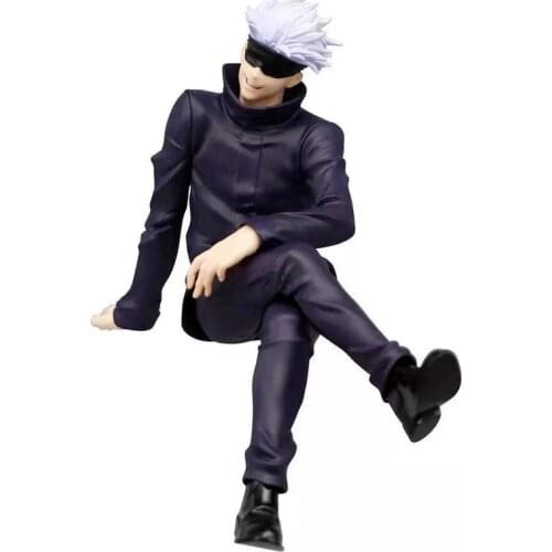 Anime Figure Jujutsu Kaisen Figurine Sitting Ver. Gojo Satoru PVC Action Figures Collection Model Toys