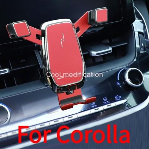 Car phone holder air vent Mobile phone stand for Toyota Corolla interior modification Mobile phone holder Accessories 2019 2020