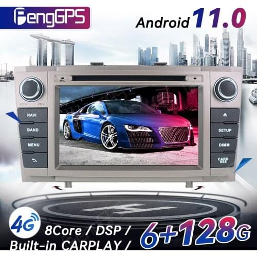 Android 11.0 CD DVD Player For Toyota Avensis 2009-2015 GPS Navigation Multimedia Headunit Touchscreen With Carplay DSP 4+64G