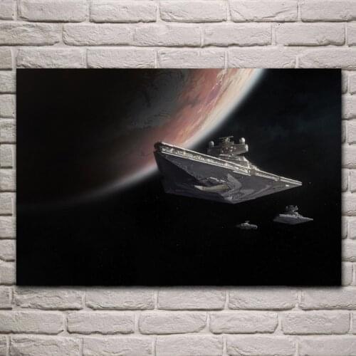 Spaceship Star Destroyer movie fantasy posters on the wall picture home living room decoration for bedroom KH413
