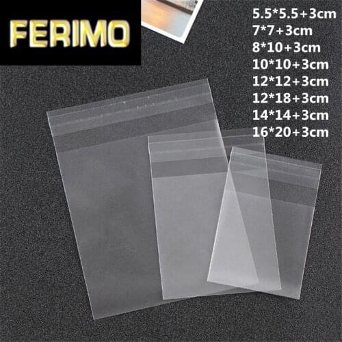 LBSISI Life Cute Frosted Candy Cookie Bags Wedding Birthday Party Soap Craft Self-adhesive Plastic Biscuit Packaging Bag