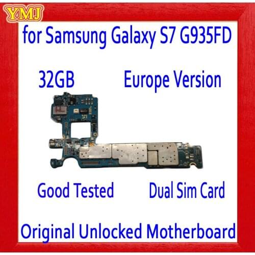 32GB for Samsung Galaxy S7 edge G935F G935FD Motherboard,Original unlocked for Galaxy S7 G935FD Logic board with Full chips