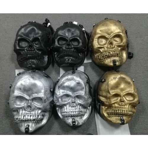 New Hot Sale Chic Fashion Geek Street Backpack Pop Punk Style Hip Hop Outdoor Funny Backpack Creative Skull Bag