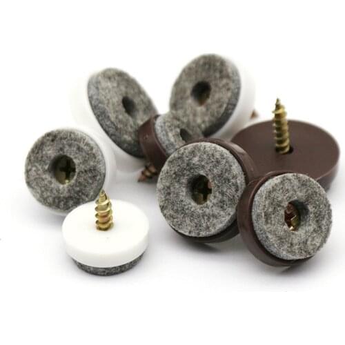 10pcs Felt Foot Pad Non-slip Nail Floor Protector 20/22/24/28m for Furniture Sofa Chair Table Leg Mat Home Hardware Accessories