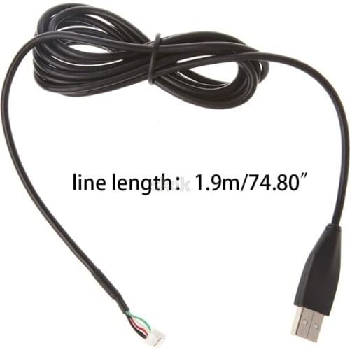 Durable USB Mouse Cable For Logitech MX518/510/310 G1 G400 Profession Mouse Line M23 dropshipping