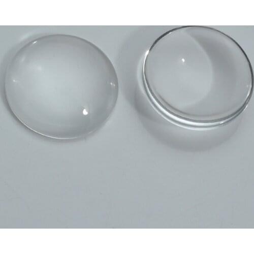 10mm 20mm 25mm 30mm Clear Transparent Flat Clear Round Domed Magnifying Glass Cabochon Inserts tray pendants cover DIY Crafts