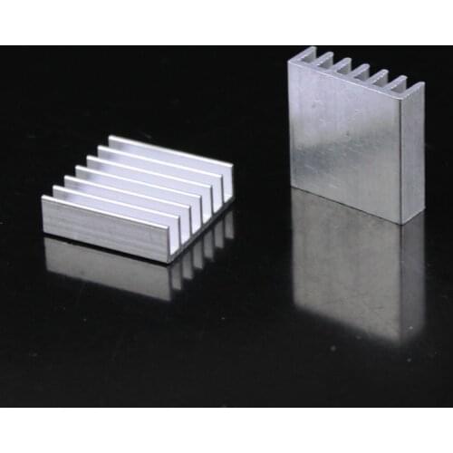 1000pcs Gdstime 20X20X6mm Extruded Aluminum Heatsink Chip Cooler 20mm x 6mm Heat Sink with 3M tape