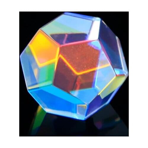 Rainbow Prism Optical Glass Multi-faceted Bright Light Combine Physics Teaching Refracted Light Spectrum Experiment Instrument