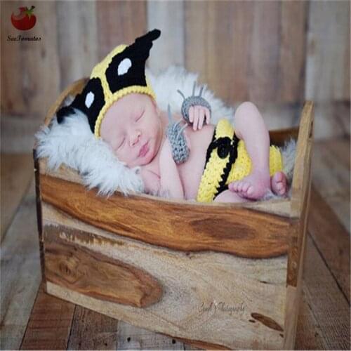 Newborn Photography Props Diaper Cover for Baby Boys Fotografia Knitted Newborn Superhero Costume Photography Props